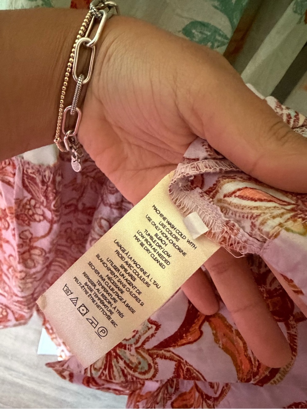 Free People Bluebell Maxi Multi Print Dress with Satin Ties - Picture 5 of 8